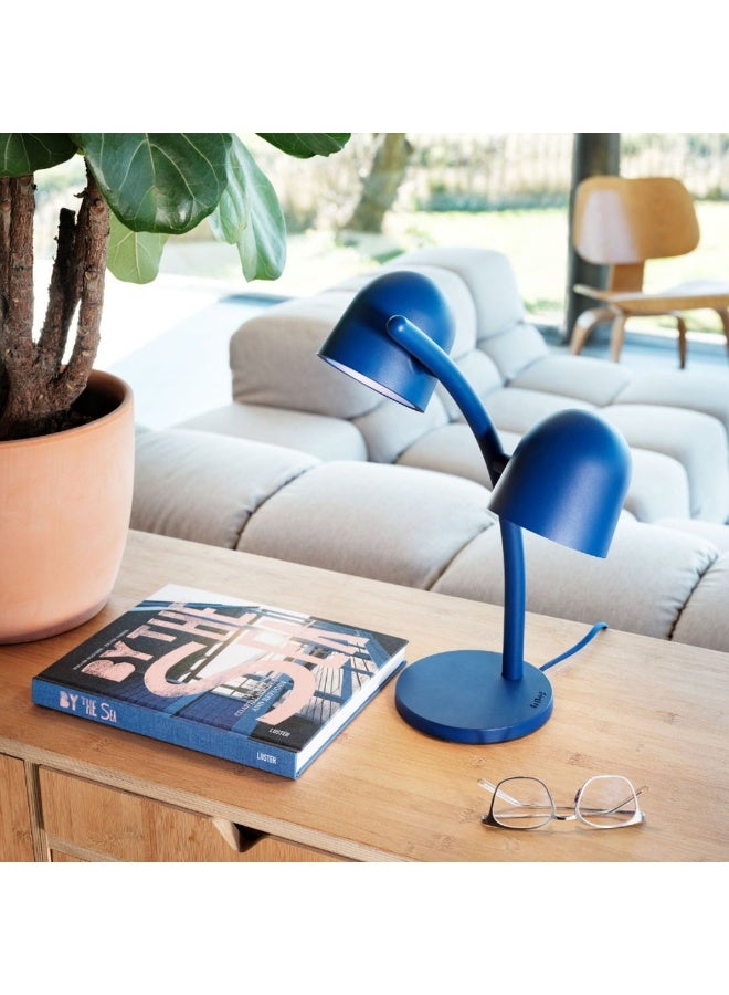 Fatboy مصباح طاولة فاتبوي ليتل ليبو (ارتفاع 42 سم) - أزرق كوبالت | قابل للتعتيم ضوء دافئ 2700 كيلفن، مصابيح قابلة للدوران، سطوع قابل للتعديل، للاستخدام الداخلي، فولاذ مطلي بالبودرة وألمنيوم، مصمم من قبل كرانين/غيله - Image 5